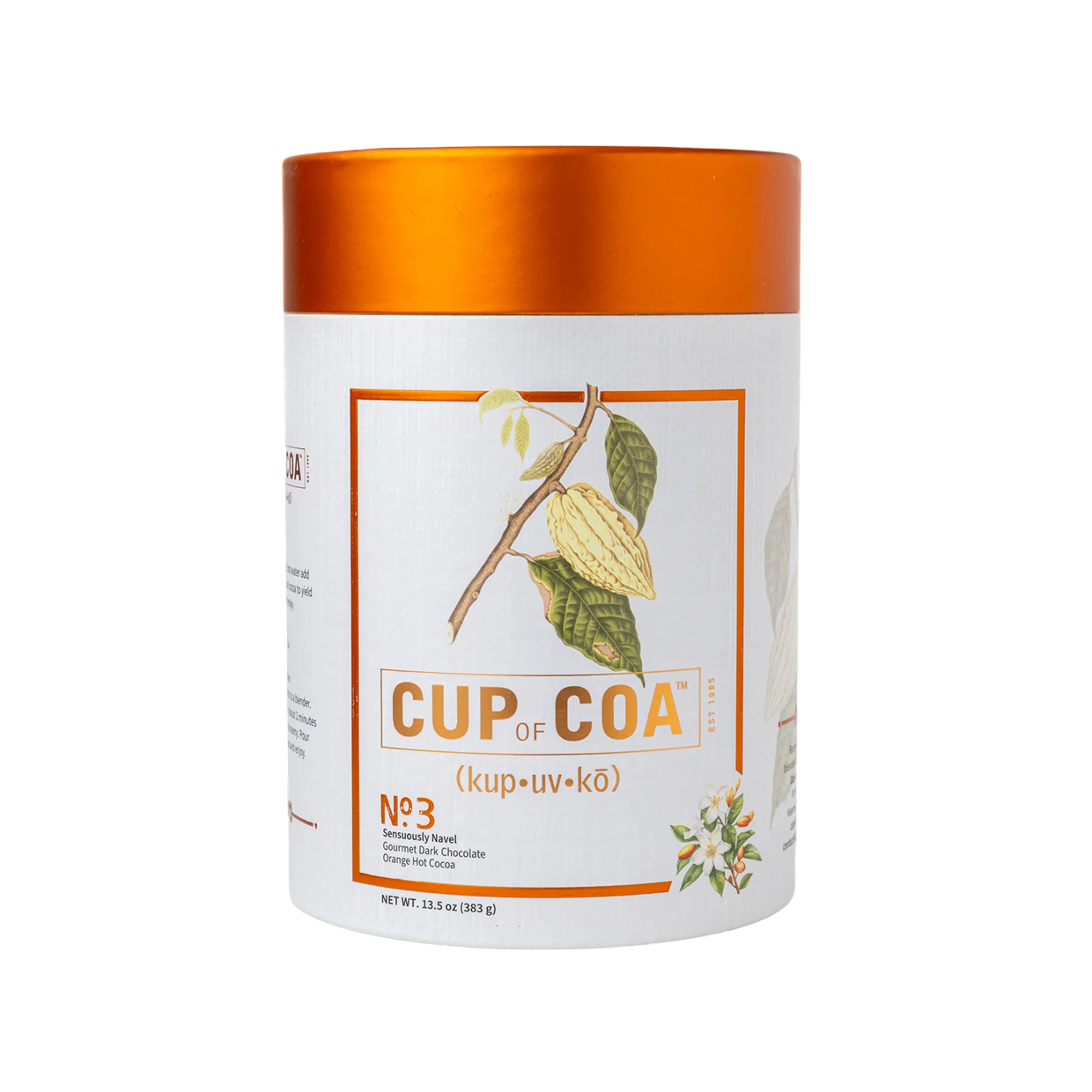 Gourmet Orange Hot Chocolate Tin | No. 3 | Cup of Coa