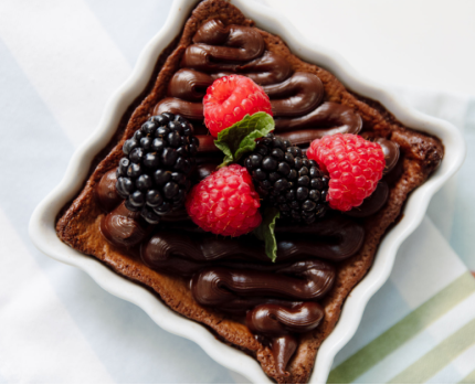 Flourless Torte with Berries