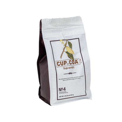 Cup of Coa Sensuously Dark No. 4 — 2-pound bag of rich, milk-based dark chocolate cocoa powder.